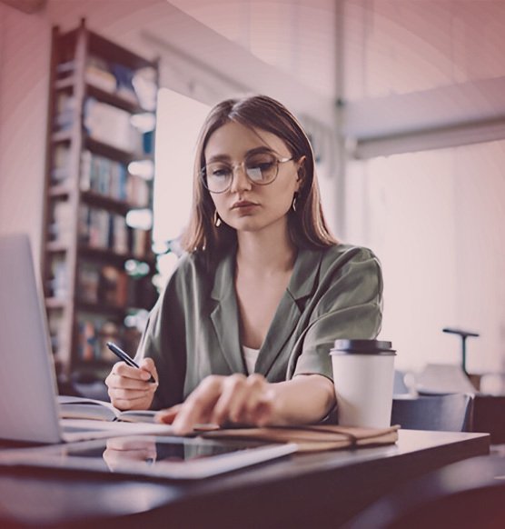Woman working