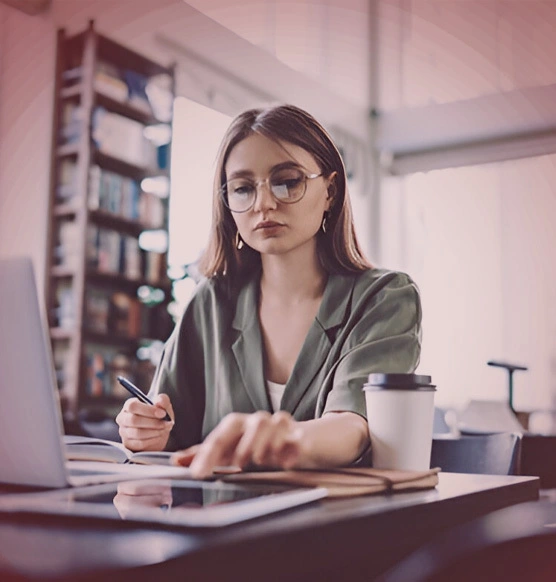 Woman working